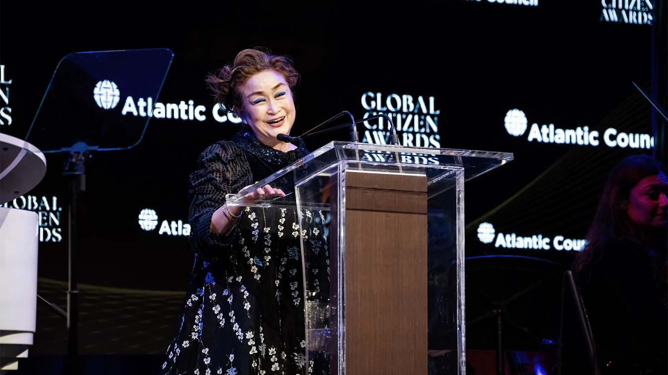 CJ Group Vice Chairwoman Miky Lee At 2024 Atlantic Council Global Citizen Awards